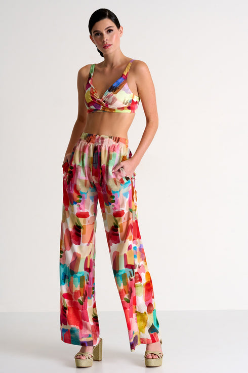 Shan Soie Elegant Straight-Leg Pants